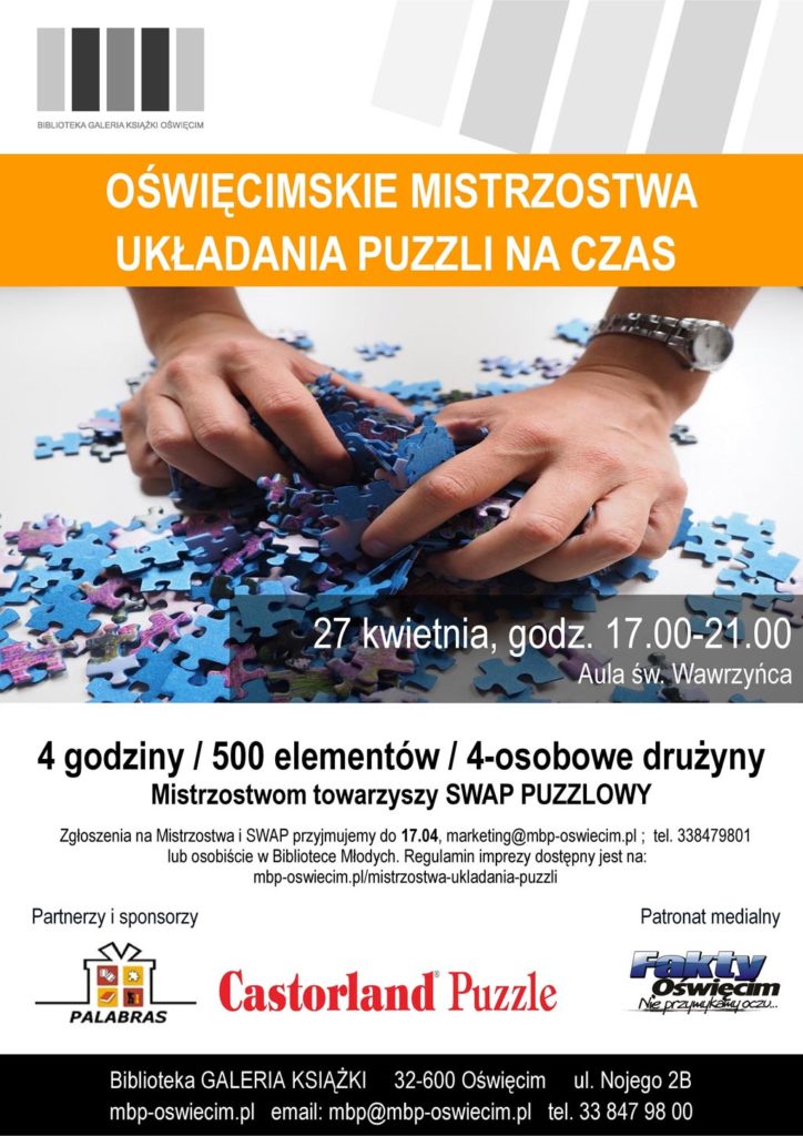 Oświęcim, puzzle, mistrzostwa, puzzli