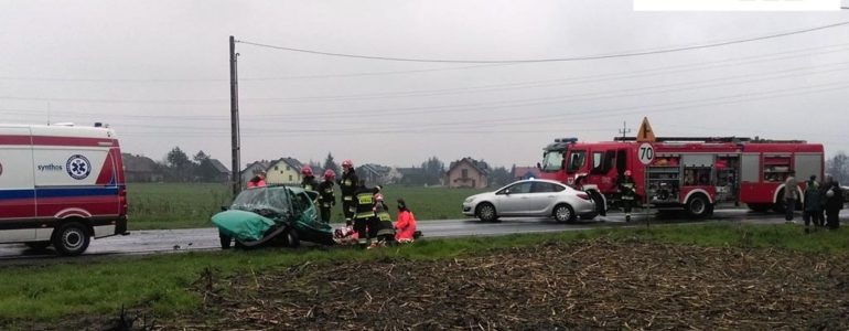 Wypadek na drodze Oświęcim – Zator. Trwa reanimacja rannego