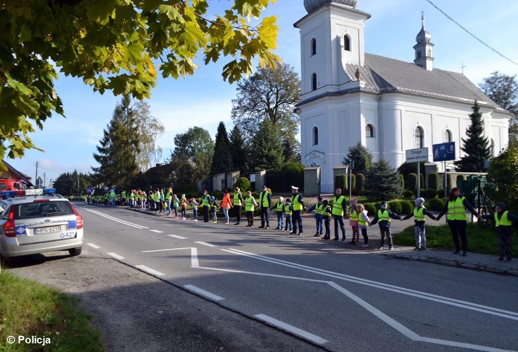 Przeciszów, odblaski, rekord, bezpieczeństwo, uczniowie