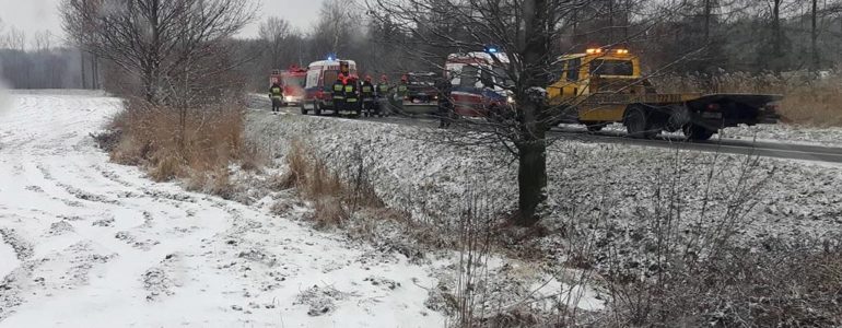 Wypadek. Droga w Skidziniu zablokowana