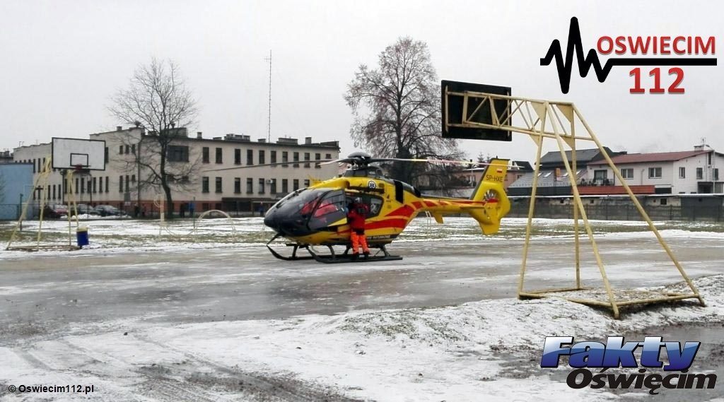 Brzeszcze, padaczka, epilepsja, pogotowie, helikopter, śmigłowiec