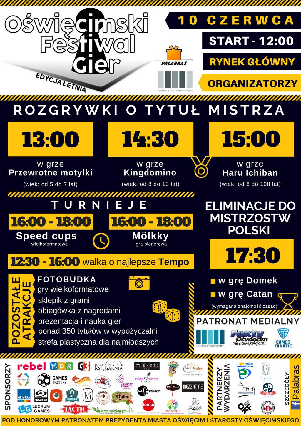 Oświęcim, gry, festiwal, gry planszowe, planszówki, patronat FO