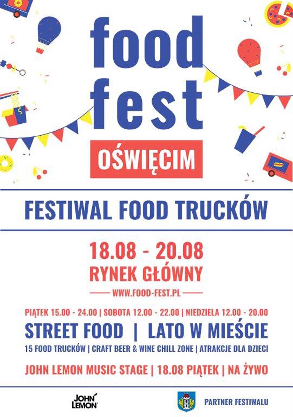 Oświęcim, food truck, Food Fest, Lato w Mieście, Letni Festiwal na Rynku