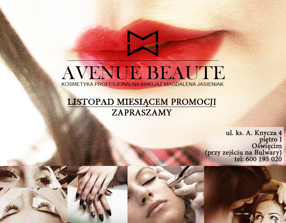 Salon kosmetyczny Avenue Beauté zaprasza do wzięcia udziału w konkursie w Faktach Oświęcim. Do wygrania zabieg na twarz, który jesienią niewątpliwie ożywi twarz.