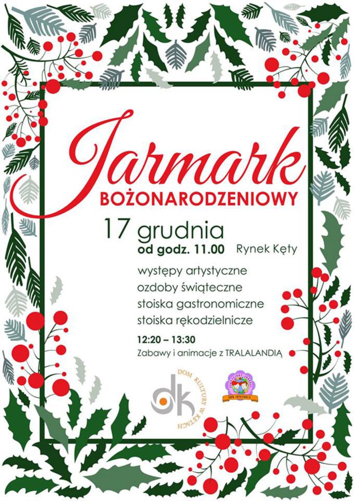 W niedzielę 17 grudnia na kęckim rynku odbędzie się Jarmark Bożonarodzeniowy. Jarmarki są nieodłącznym elementem w historii miasta Kęty.