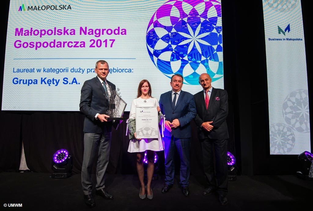Małopolską Nagrodę Gospodarczą w kategorii „Duży przedsiębiorca” otrzymała w tym roku Grupa Kęty. Firma jest największym krajowym producentem profili aluminiowych.