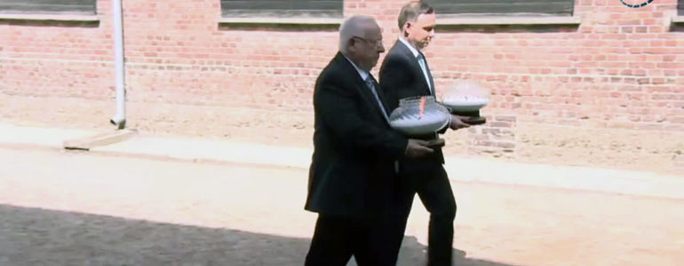 Prezydenci Polski i Izraela oddali hołd pomordowanym w Auschwitz-Birkenau – FILM
