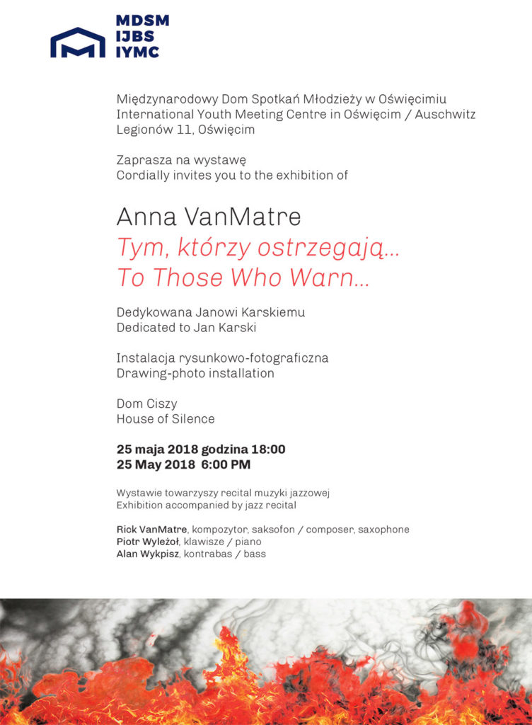 W piątek 25 maja o godzinie 18 w MDSM rozpocznie się wernisaż monumentalnej instalacji Anny VanMatre dedykowanej Janowi Karskiemu.
