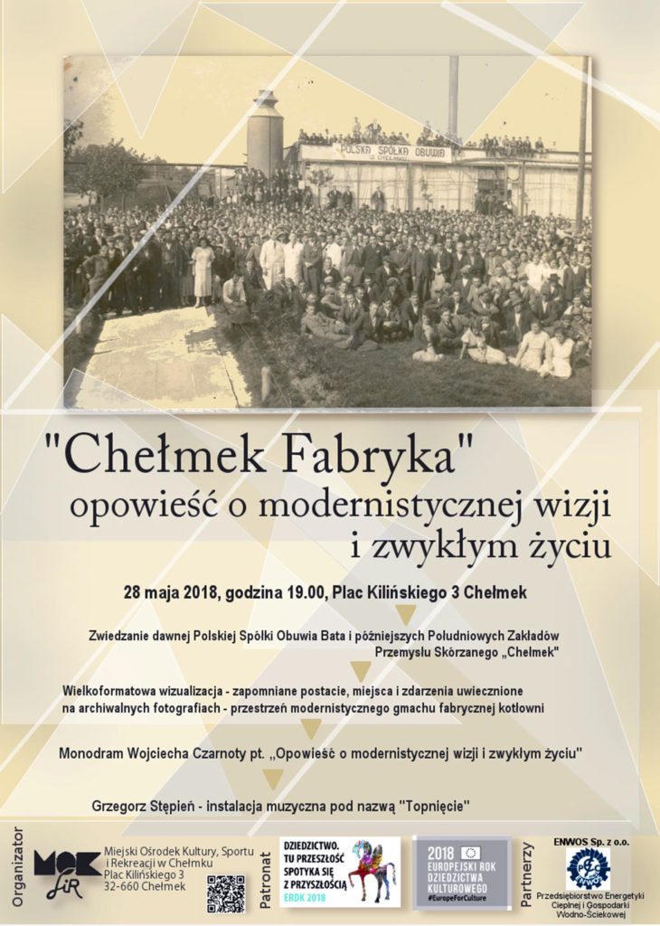 Miejski Ośrodek Kultury Sportu i Rekreacji w Chełmku zaprasza na opowieść o modernistycznej wizji i zwykłym życiu „Chełmek Fabryka”.