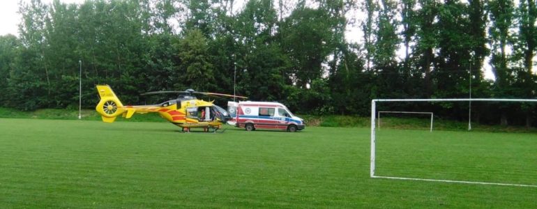 Wypadek na boisku w Brzeszczach