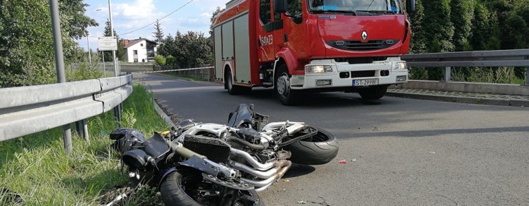 Motocyklista poważnie ranny w wypadku