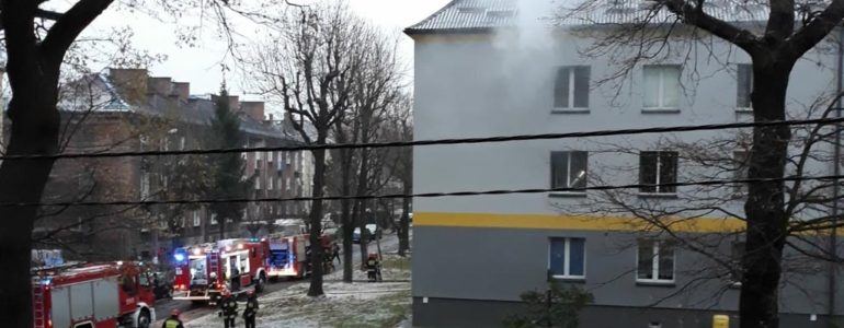 Mężczyzna zginął w pożarze mieszkania w Brzeszczach