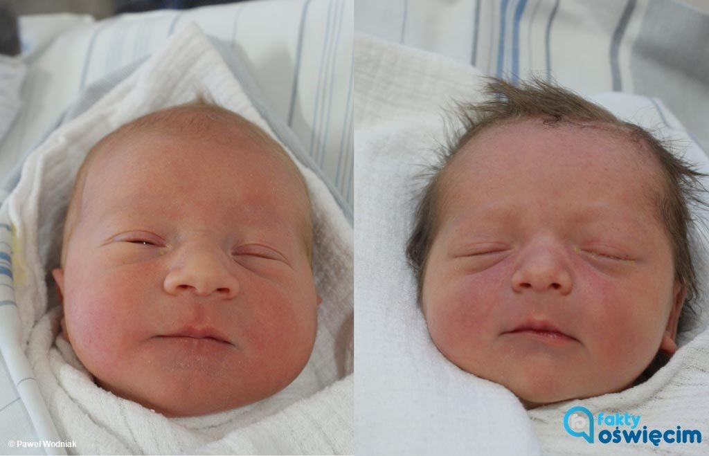 Karol jest pierwszym z dwójki maluchów, urodzonych w Nowy Rok w Szpitalu Powiatowym w Oświęcimiu. Trzy i pół godziny po nim na świat przyszła Nadia.