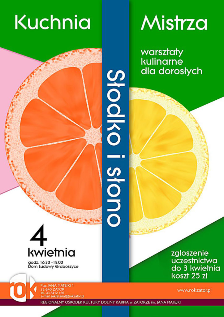 Regionalny Ośrodek Kultury w Zatorze zaprasza na nasze wyjątkowe warsztaty kulinarne dla dorosłych. Tym razem w odbędą się w Graboszycach.