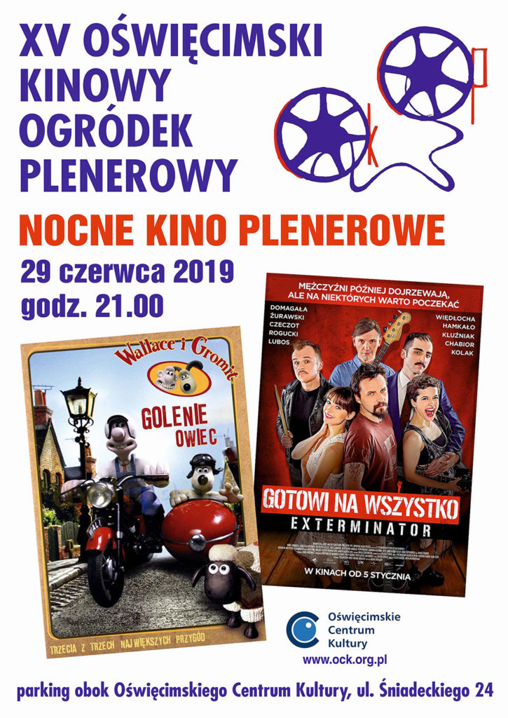 W sobotę 29 czerwca na parkingu obok Oświęcimskiego Centrum Kultury odbędzie się - tradycyjnie na powitanie wakacji - plenerowa projekcja filmowa.