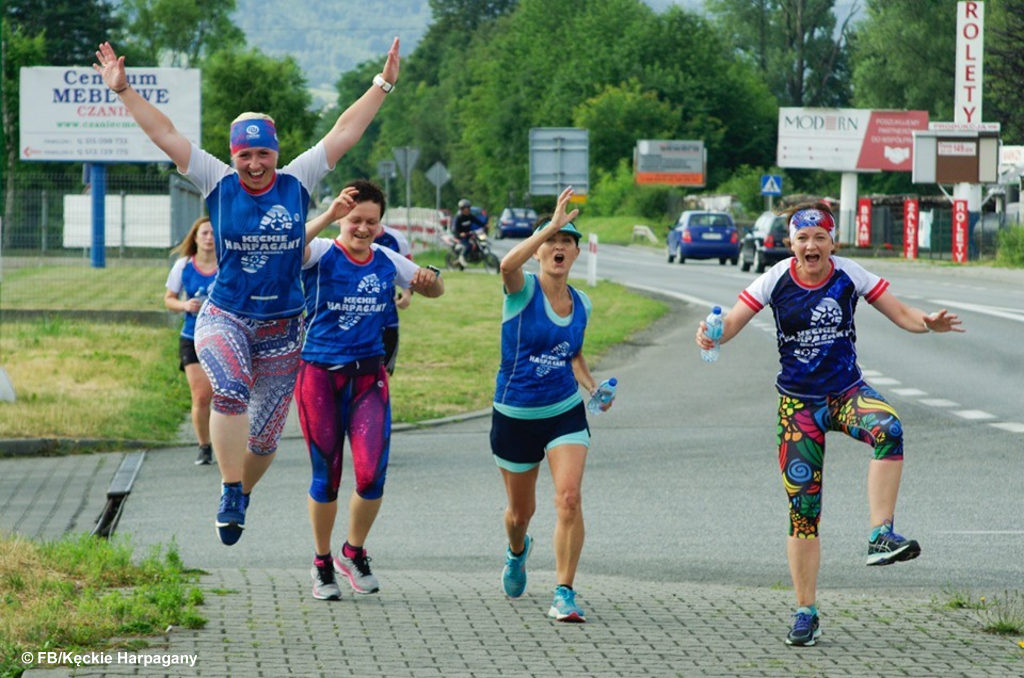 Kęccy biegacze świętowali 5. rocznicę powstania grupy. Rocznicowy trening „śladami pierwszych Harpaganów” prowadził do Porąbki. Przebiegli około 16 km.