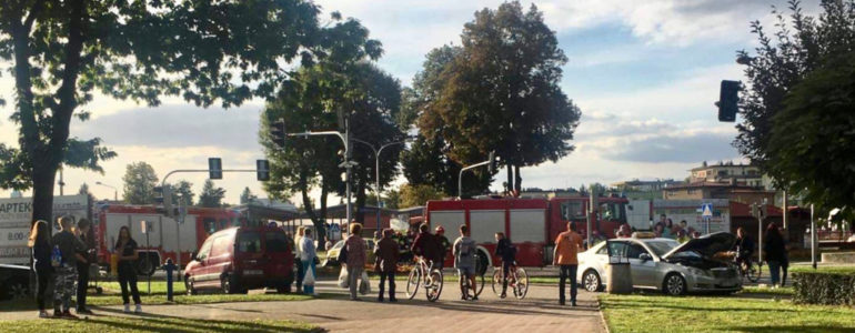 Zderzenie na Dąbrowskiego w Oświęcimiu. Są utrudnienia