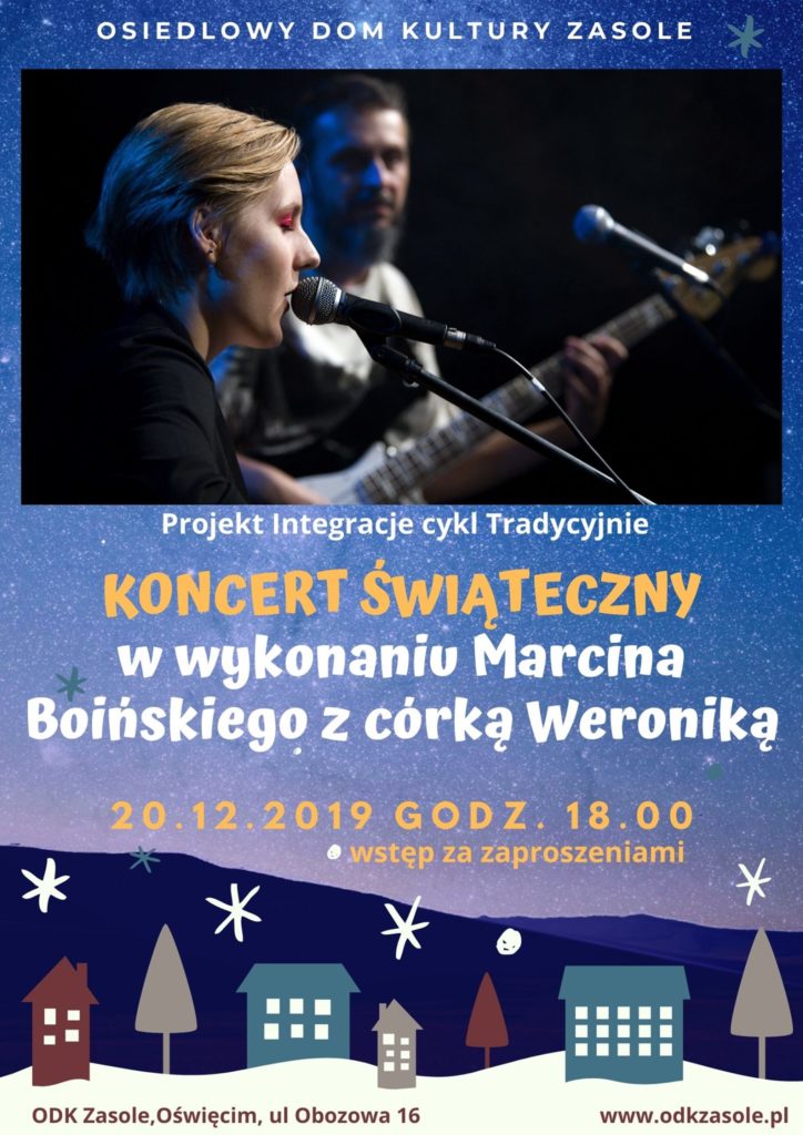 W portalu Fakty Oświecim można wygrać podwójne zaproszenie na koncert świąteczny w wykonaniu Weroniki i Marcina Boińskich.