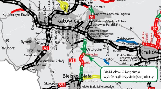 Generalna Dyrekcja Dróg Krajowych i Autostrad wybrała najkorzystniejszą ofertę na zaprojektowanie i wybudowanie obwodnicy Oświęcimia.