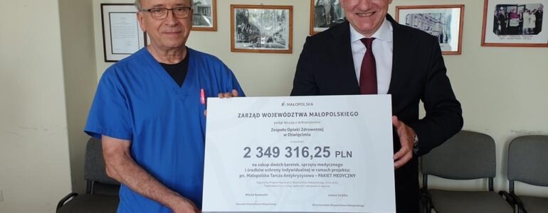 Pieniądze dla małopolskich szpitali – FILM, FOTO