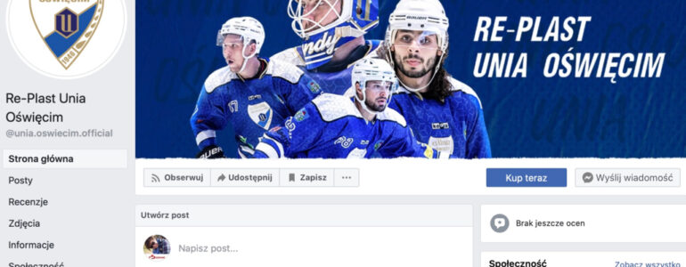 Re-Plast Unia Oświęcim ma oficjalny profil na Facebooku