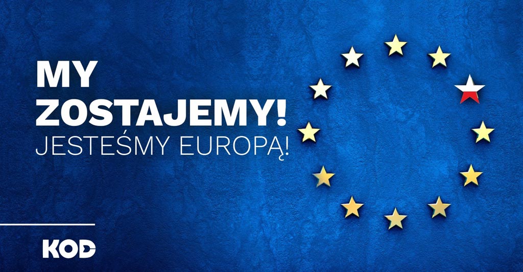 W niedzielę Komitet Obrony Demokracji organizuje w polskich miastach spacery osób, które sprzeciwiają się próbie wyprowadzania kraju z Unii Europejskiej.