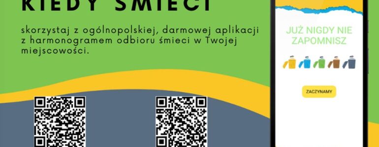 Aplikacja „Kiedy śmieci” w Oświęcimiu i Polance Wielkiej