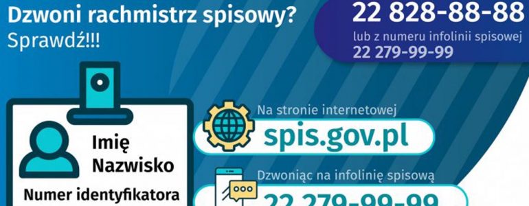 Rachmistrzowie spisowi ruszyli w teren. Uwaga na oszustów