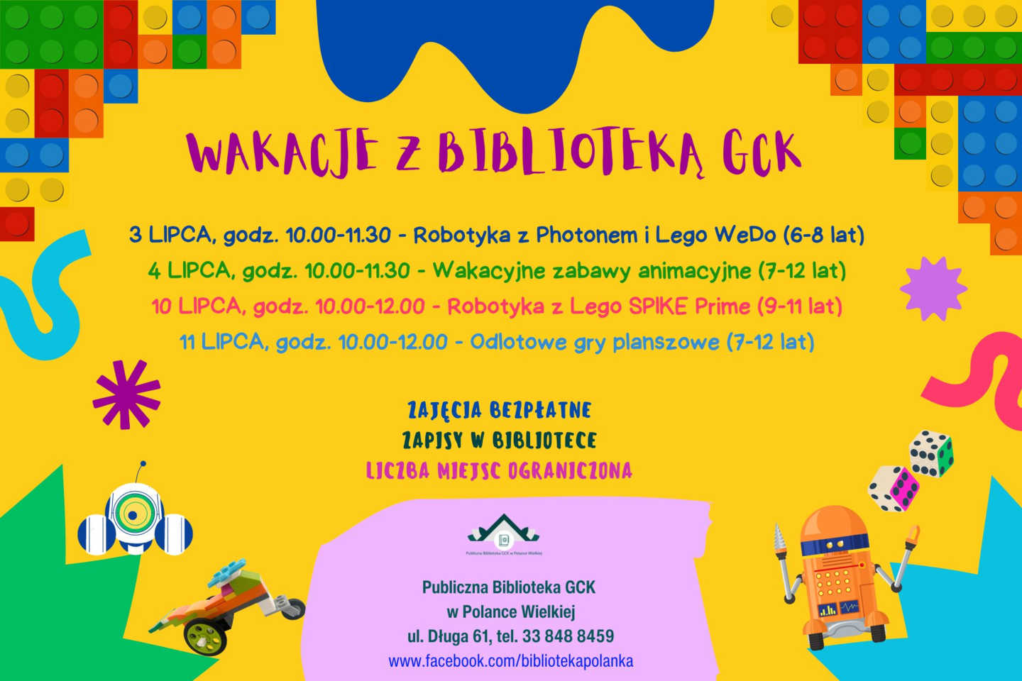 W serwisie Fakty Oświęcim przedstawiamy wakacyjny plan zajęć dla dzieci, przygotowany przez Gminne Centrum Kultury w Polance Wielkiej.