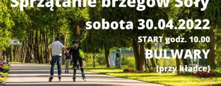 Sobotnie sprzątanie nadbrzeża Soły