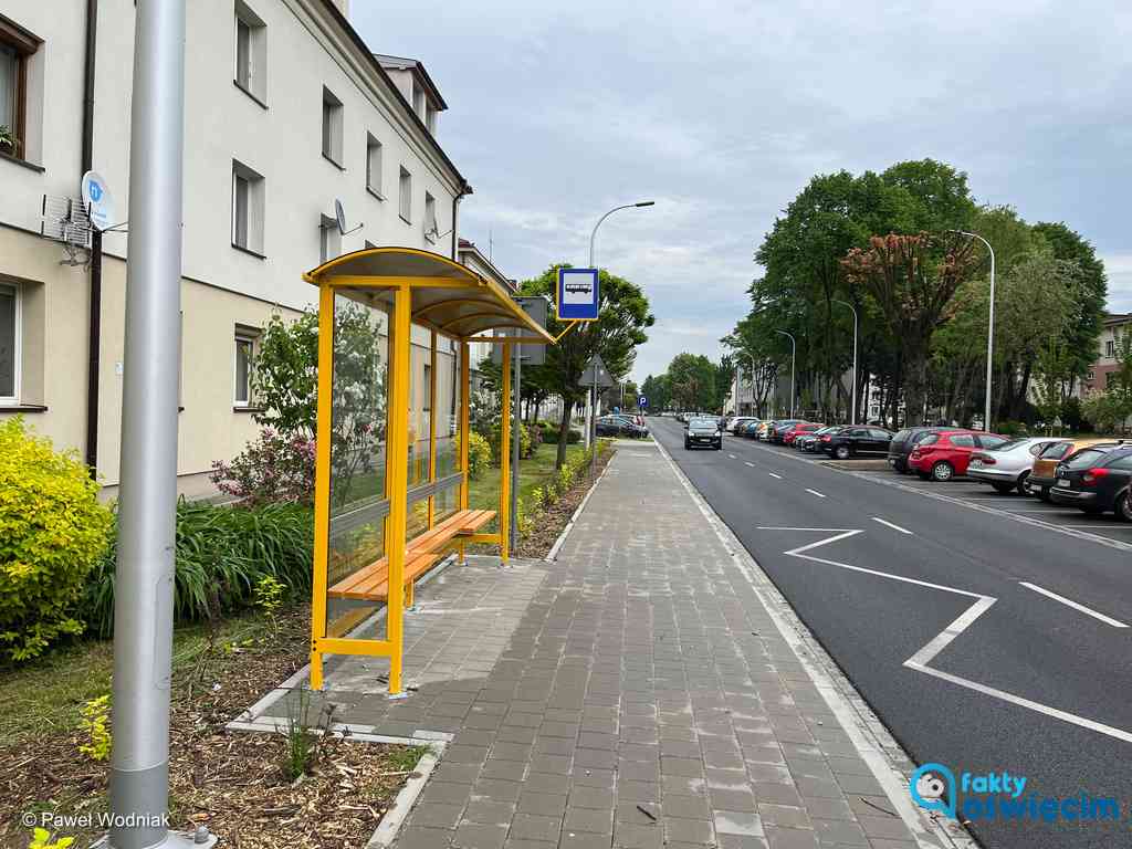 Niebawem zacznie funkcjonować nowy przystanek autobusowy dla komunikacji miejskiej w Oświęcimiu. Jest zlokalizowany na ulicy Wyspiańskiego.