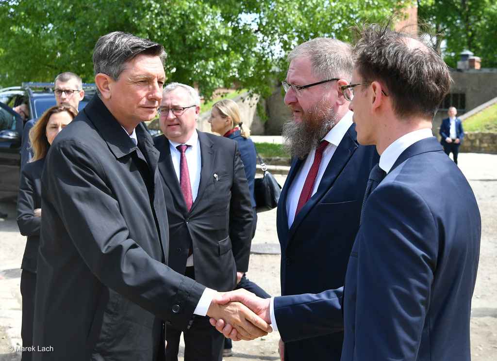 Borut Pahor, prezydent Słowenii, zwiedził w sobotę były niemiecki obóz koncentracyjny i zagłady Auschwitz-Birkenau.