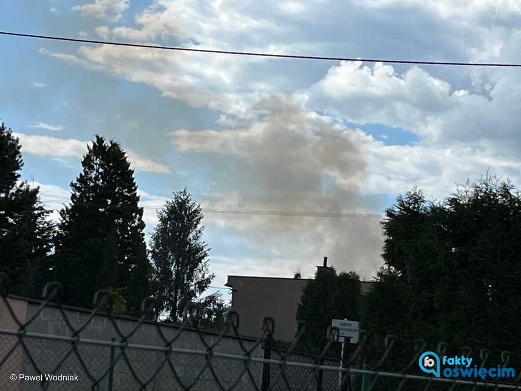 W czwartek po godzinie 14 mieszkańcy Oświęcimia zobaczyli dym, wydobywający się z budynku przy ulicy Szpitalnej na Krukach.