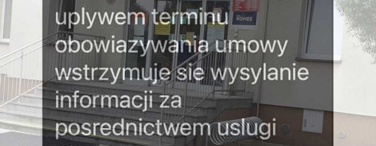 Powiat wstrzymał wysyłanie ostrzeżeń sms