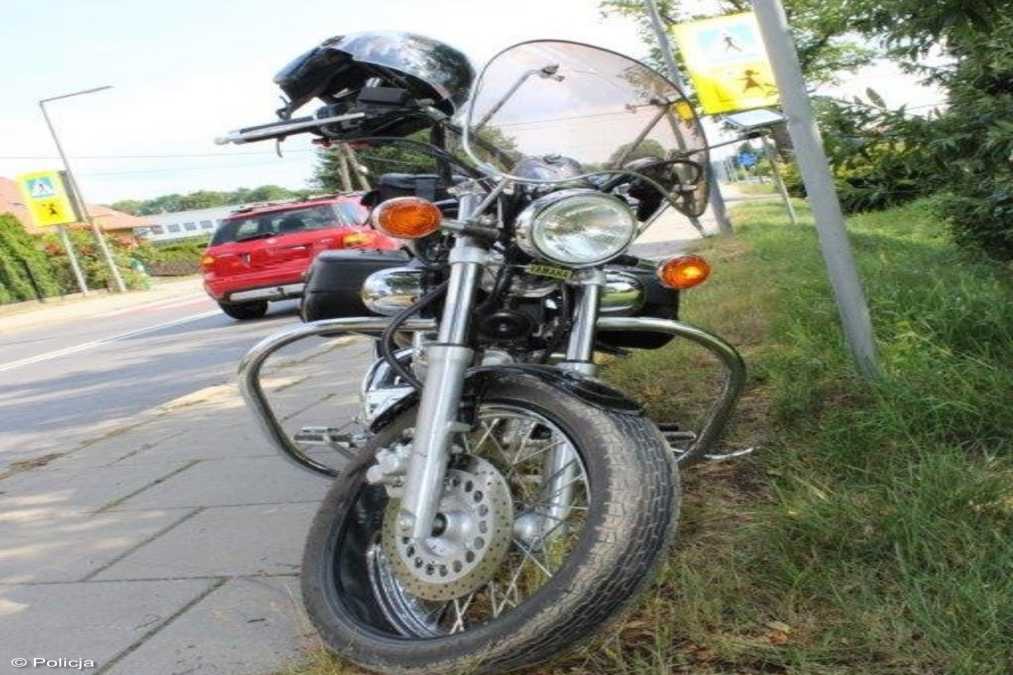 Wypadek z motocyklem
