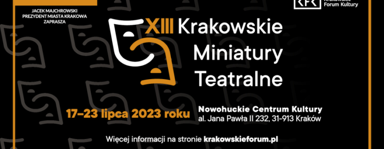 Krakowskie Miniatury Teatralne z eFO. Mamy dla Was bilety