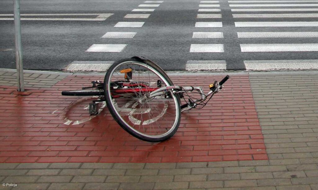 Wypadek rowerzysty