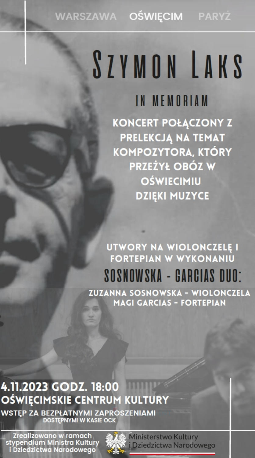 Szymon Laks in Memoriam – Un concierto dedicado a Szymon Laks