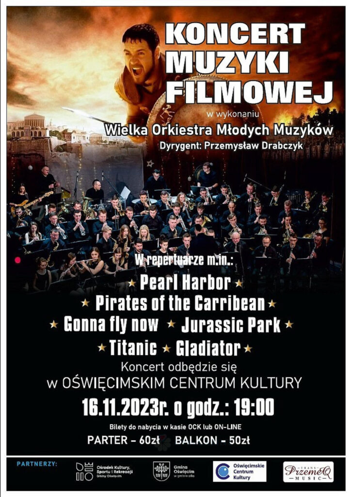 Koncert muzyki filmowej w wykonaniu Wielkiej Orkiestry Młodych Muzyków