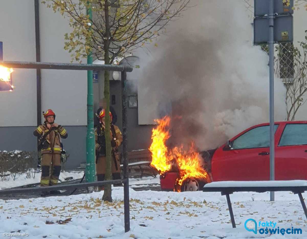 Pożar samochodu