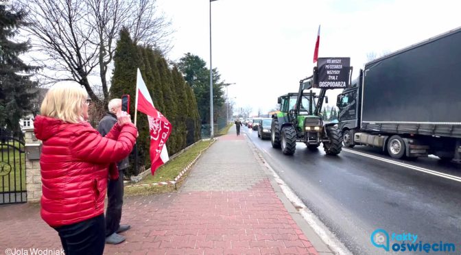 Rolnicy protestowali również w powiecie oświęcimskim