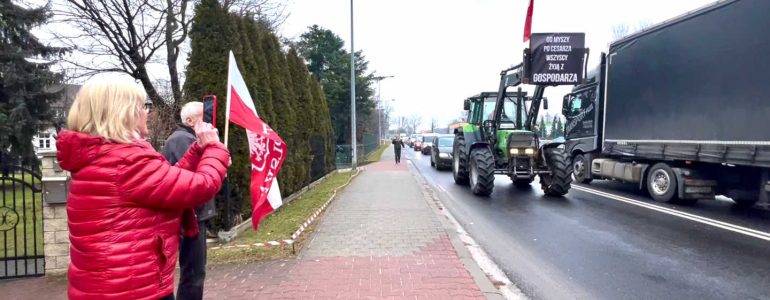 Rolnicy protestowali również w powiecie oświęcimskim – FILM, FOTO