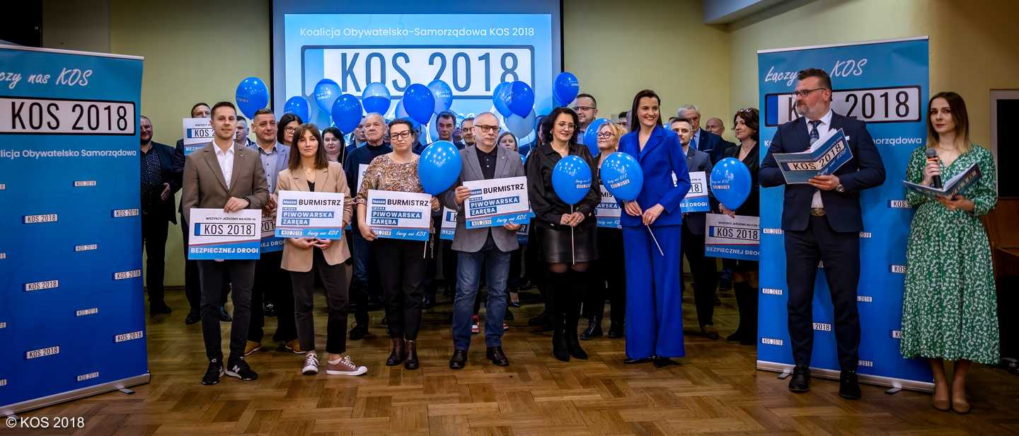 Kandydaci KOS 2018 podczas konwencji wyborczej w Oświęcimskim Centrum Kultury. Fot. KOS 2018