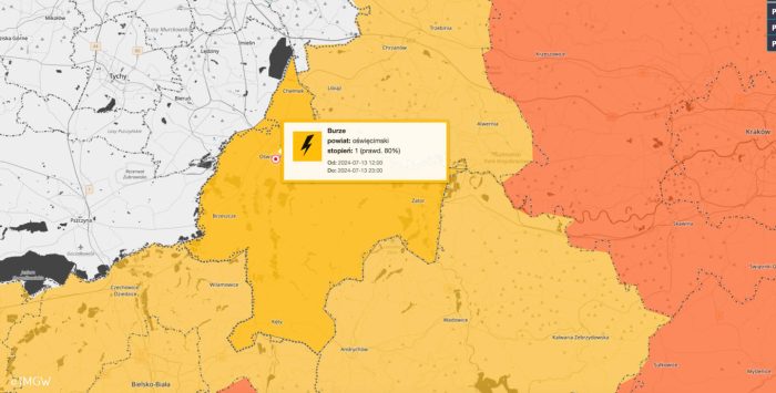 Ciężka noc strażaków. Są kolejne ostrzeżenia przed burzami