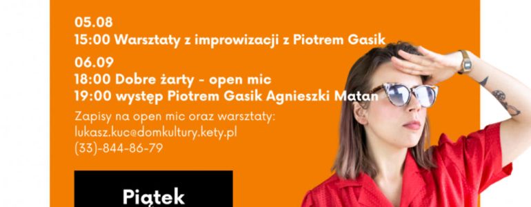 Dzień Dobrego Humoru w Kętach: Stand-up, Warsztaty i Open Mic