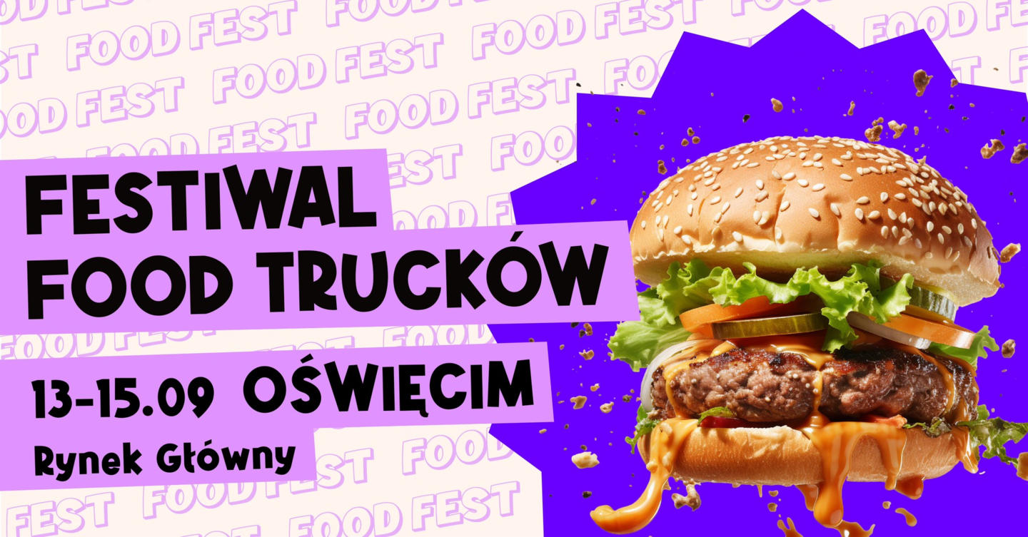 W weekend 13-15 września w godz. 15-20 w sercu Oświęcimia odbędzie się kolejna edycja festiwalu food trucków. 