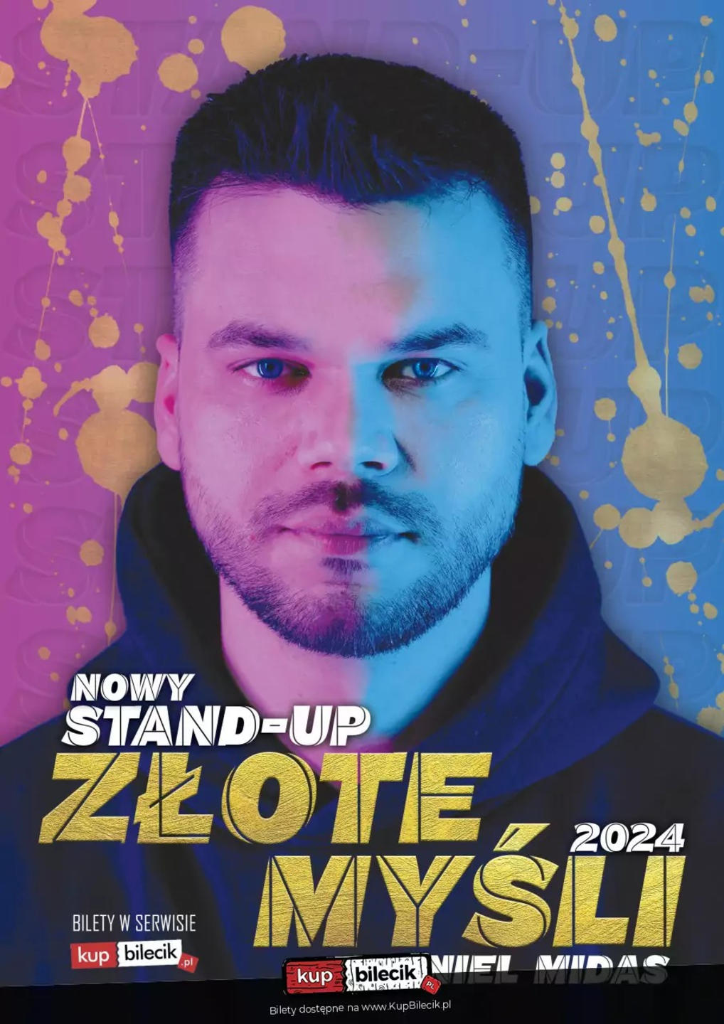 24 października 2024 roku o godzinie 19:00 w Oświęcimskim Centrum Kultury odbędzie się stand-up Daniela Midasa pt. „Złote myśli”.