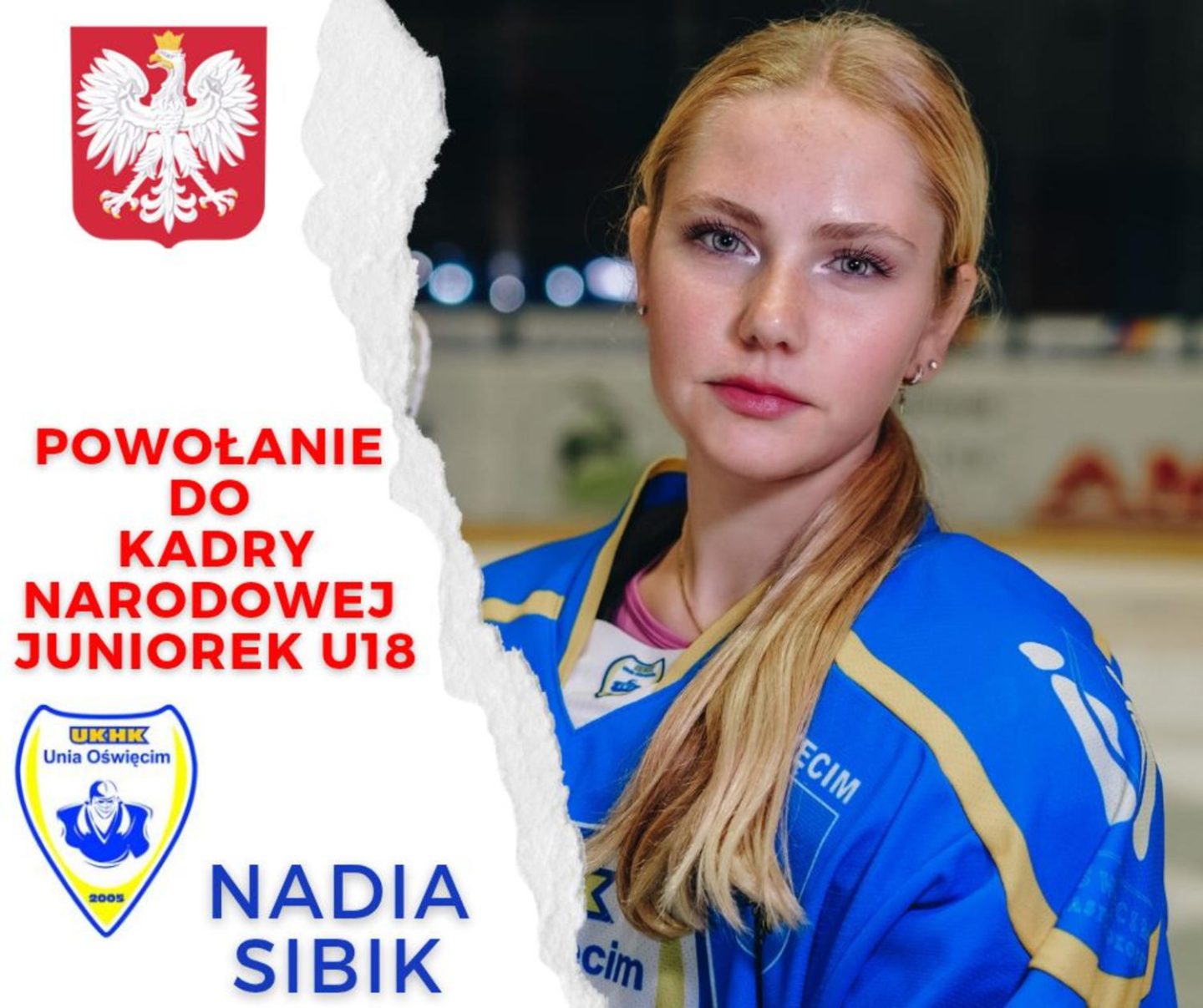 Nadia Sibik została powołana do narodowej reprezentacji U-18 w kobiecym hokeju.